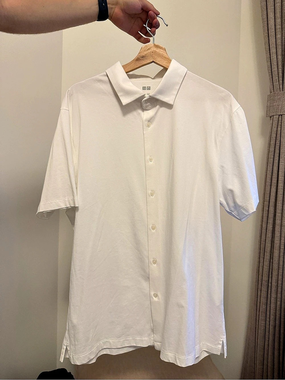 Uniqlo Short Sleeve Button Up White